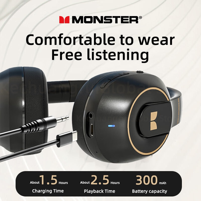 Monster XKH01 Wireless Bluetooth 5.3 Headphones